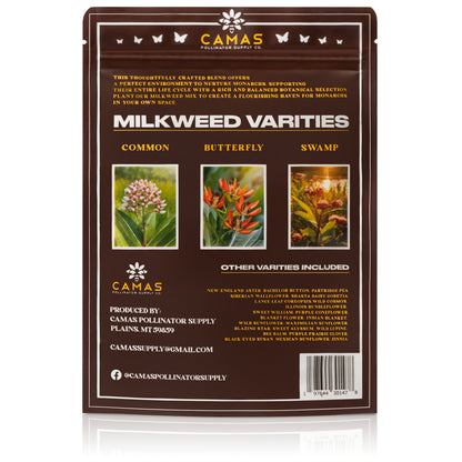 Monarch Butterfly Garden Kit with Milkweed Seeds–Perennial Flower Seeds to Plant Outside| 1/4 Pound Pure Bulk Wildflower Seeds | Garden Seeds for Attracting Pollinators | Seed Packets for Spring/Fall