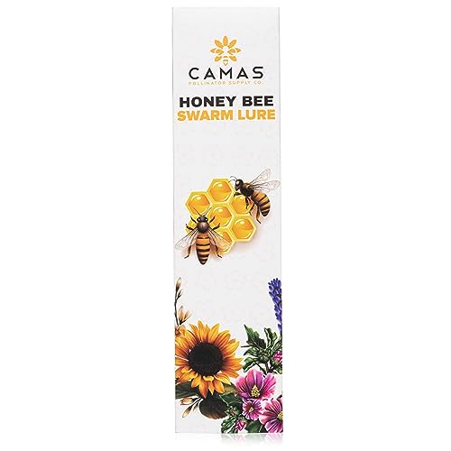 Camas Pollinator Supply Honey Bee Swarm Lure - 2oz Bottle for Beekeepers Use in Naturally Attracting New Beneficial Honey Bee Swarm Colonies