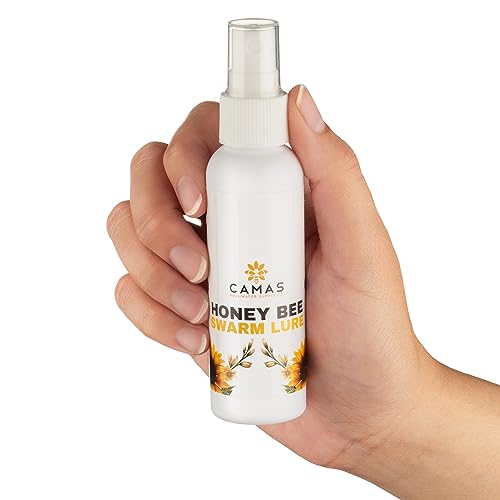 Camas Pollinator Supply Honey Bee Swarm Lure - 2oz Bottle for Beekeepers Use in Naturally Attracting New Beneficial Honey Bee Swarm Colonies